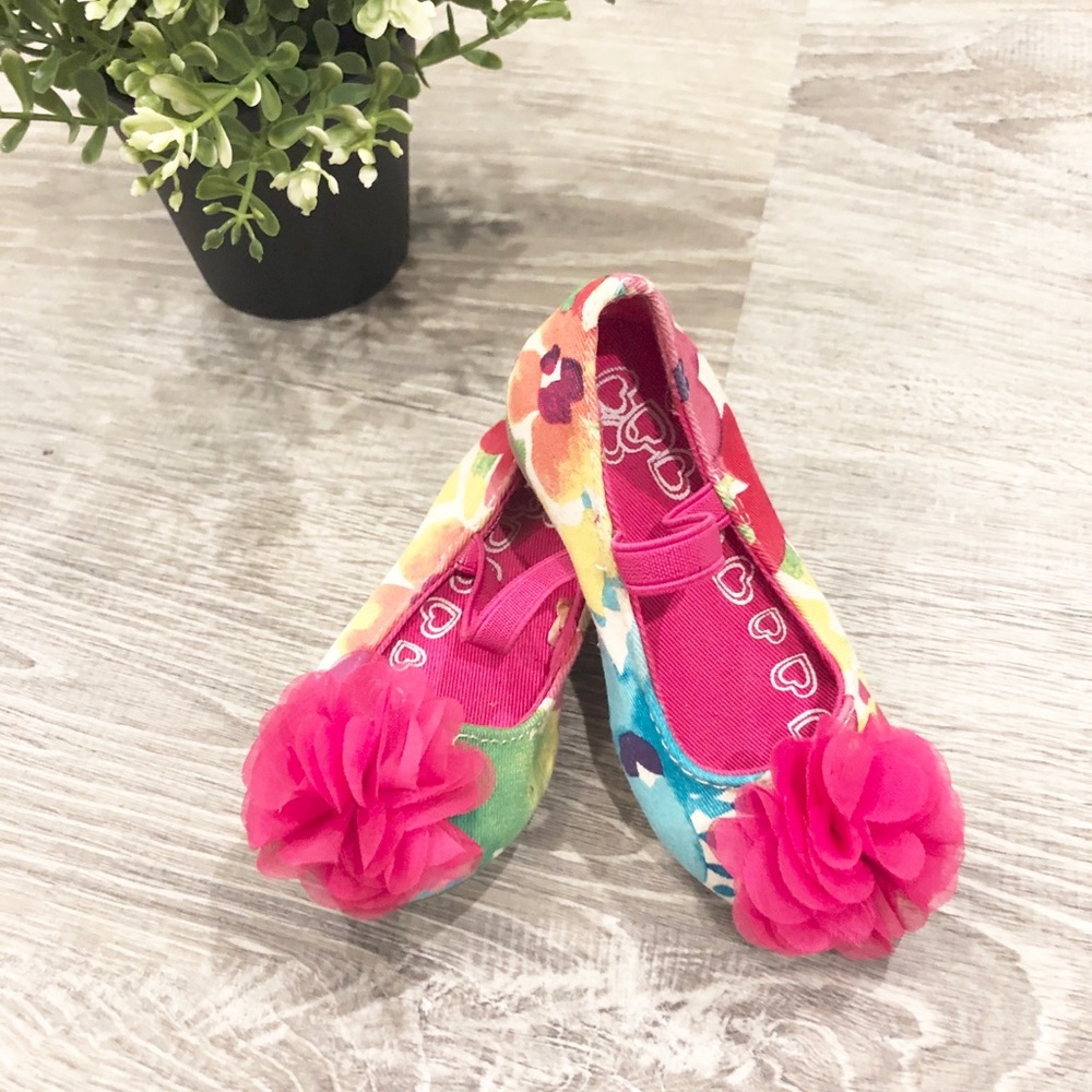 Children’s Place Toddler Girls Floral Flats